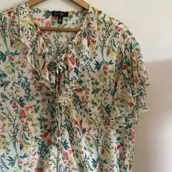 Jessica Simpson Floral Blouse - Picture 6 of 11